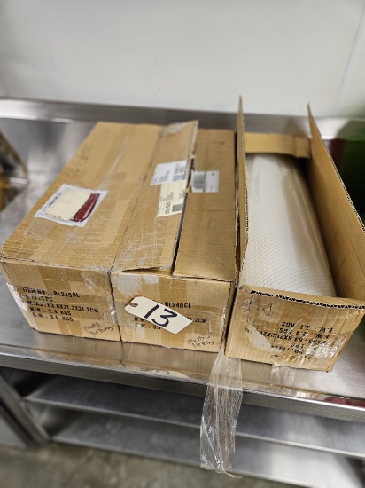 3)2'X40' rolls of clear Bar Shelf liners-NIB