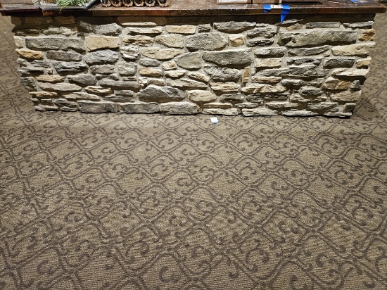 cement counter from island