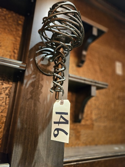 4)spiral wall sconces