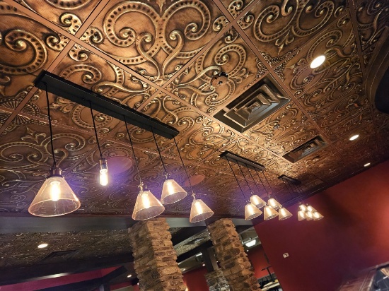 3)5 light pendant ceiling lights