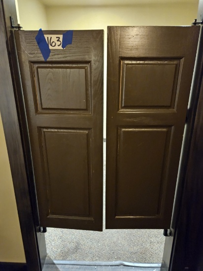 double bar swinging doors