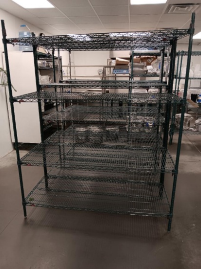 3)Metro green shelving