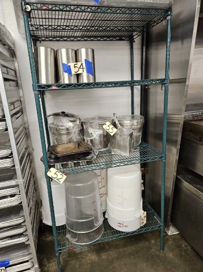 1)Metro green shelving unit