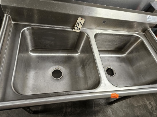 stainless steel double sink