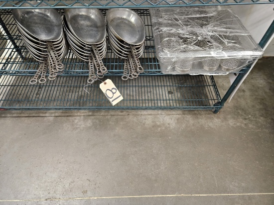21)saute pans, 24) individual fry baskets