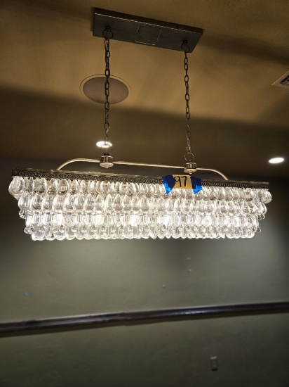 rectangle crystal chandelier