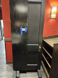 9'x7' 2 door black room divider