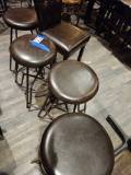 4)misc brown bar stools