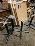 assorted restaurant table tops & bases