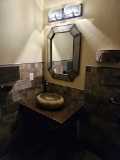 bathroom contents-sink, mirror