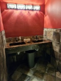 bathroom contents-sink, mirror