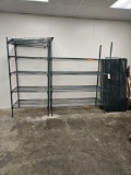2)green Metro shelving units, metro shelving unit parts