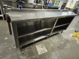 stainless steel counter/shelf w/can opener