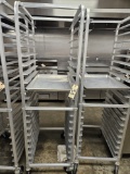 end load bun/sheet pan rack on wheels w/1)full sheet