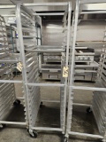 end load bun/sheet pan rack on wheels w/1)full sheet