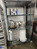 1)Metro green shelving unit