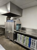 Moyer Diebel 44D dishwasher, Captive hair hood, U-shaped stainless steel co