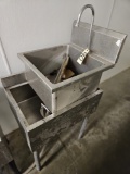 2)misc stainless steel wash sinks as is