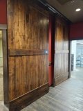 2)10'x5' custom barndoor doors w/track