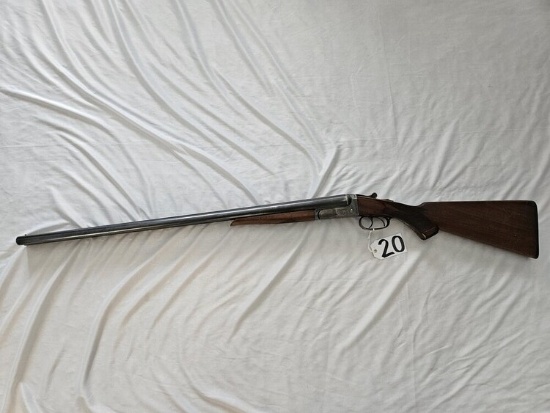Iver Johnson Hercules Grade 12 ga double barrel checkered stock 22620