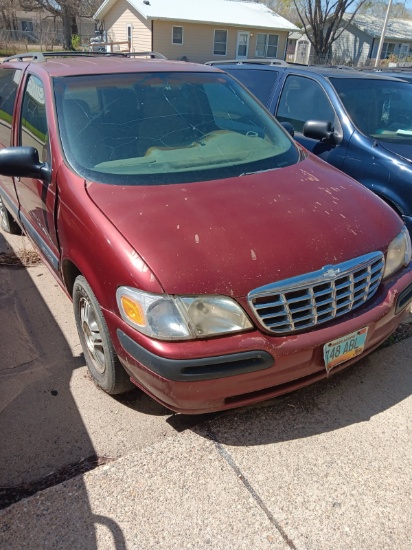 2000 Chevy Venture van (Burgundy)-3.4L, FWD VIN 1GNDXO3E5YD129917