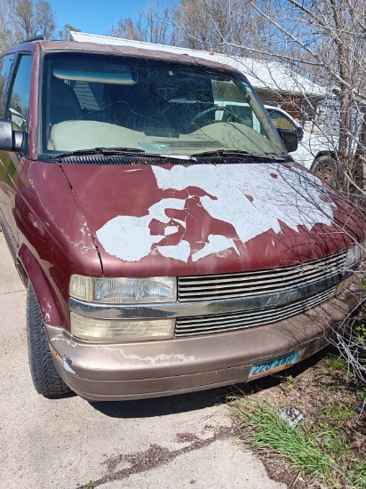 1999 Chevy Astro van (Burgundy)- 4.3L AWD- no keys VIN 1GNEL19W1XB165197