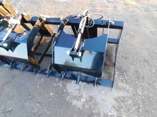70" Skid Steer Root Grapple Bucket
