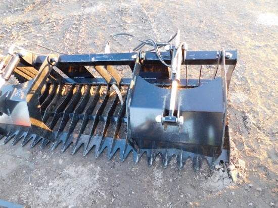 85" Skid Steer Rock & Brush Grapple