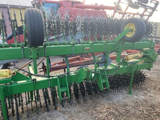 JD 400 30 ft. Flat Fold Rotary Hoe