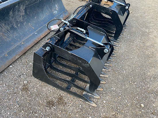 75 inch Skid Steer Rock Grapple Bucket