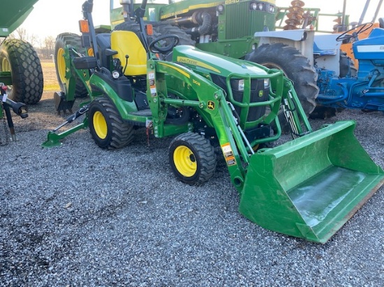 John Deere 1025R w/ JD 12 or Ldr. w/ JD 260 B Backhoe
