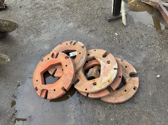 (5) FARMALL WHEEL WEIGHTS