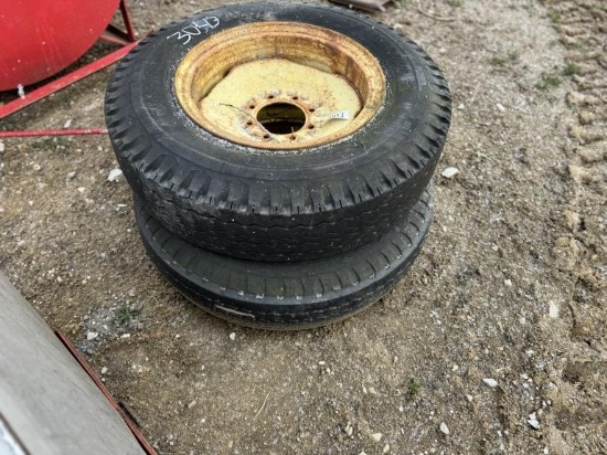 PAIR OF MANURER SPREADER TIRES