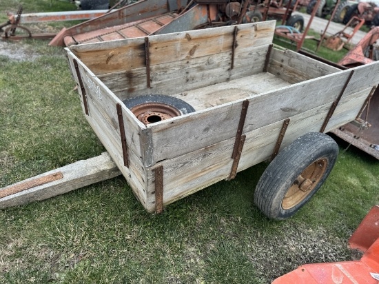 2 WHEEL WOODEN TRAILER