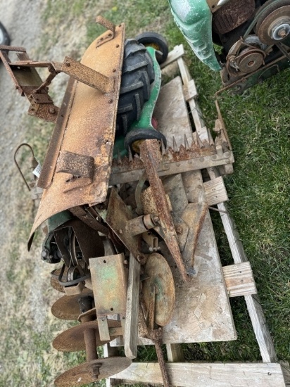 BOLENS ATTACHMENTS INCLUDING PLOW, DISC, SICKLE BAR MOWER, BLADE, AND MOWER