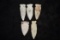 Grouping Of Side Notch Points, All Found On Same Site In Pike Co, Illinois By Tyson Steinbaker & Fat