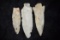 Lot Of 3 Archaic Points, Central Missouri, Deconsessioned From A Museum
