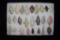 Lot Of 25 Arrowheads, Central Missouri, Deconsessioned From A Museum