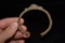 1800s Effigy Brass Bracelet, African