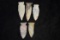 Grouping Of Side Notch Points, All Found On Same Site In Pike Co, Illinois By Tyson Steinbaker & Fat