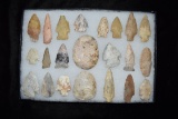 Lot Of Approximately 22 Arrowheads, Central Missouri