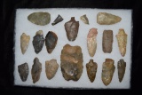 Lot Of Approximately 18 Arrowheads, Central Kentucky