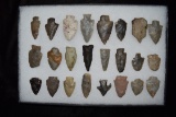 Lot Of Approximately 24 Arrowheads, Central Kentucky