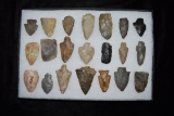 Lot Of Approximately 21 Arrowheads, Central Kentucky