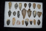 Lot Of Approximately 16 Arrowheads, Central Kentucky