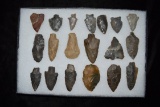 Lot Of Approximately 19 Arrowheads, Central Kentucky