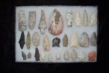 Lot Of 27 Arrowheads, Central Missouri, Deconsessioned From A Museum