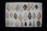 Lot Of 25 Arrowheads, Central Missouri, Deconsessioned From A Museum