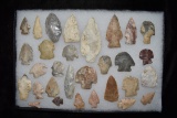 Lot Of 30 Arrowheads, Central Missouri, Deconsessioned From A Museum