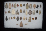 Lot Of 37 Arrowheads, Central Missouri, Deconsessioned From A Museum